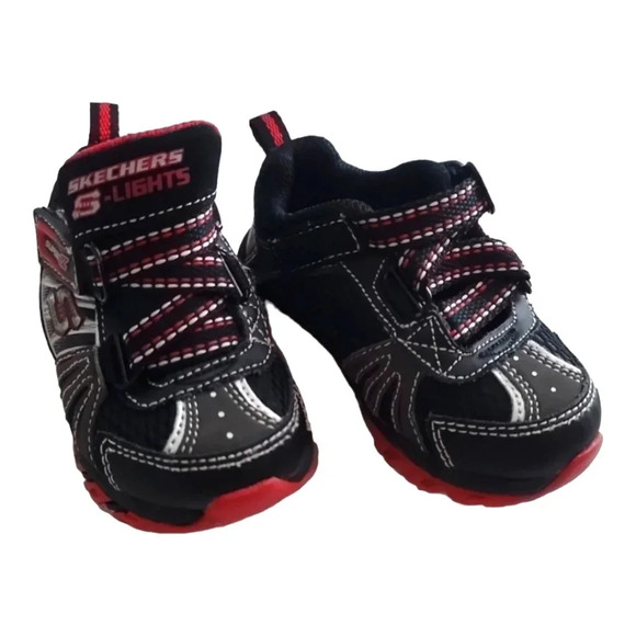 Sketchers S-lights light up sneakers size 5 - Picture 1 of 5